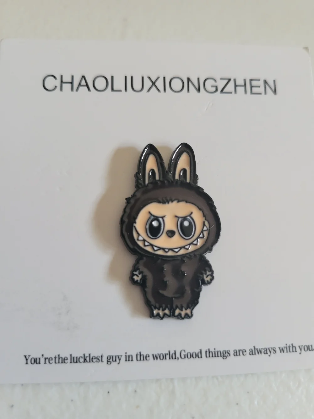 Black Labubu Enamel Pin